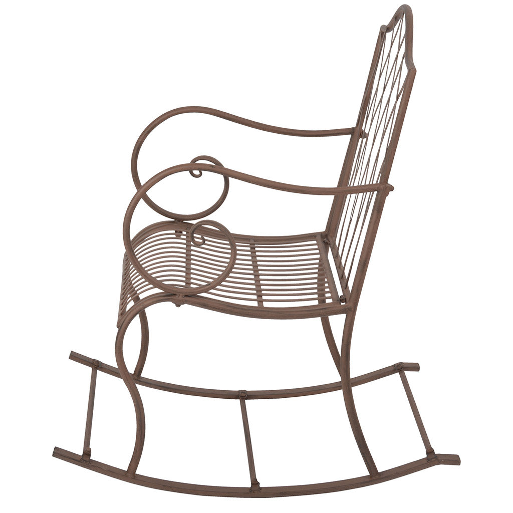 Vintage Rectory Metal Garden Rocking Chair